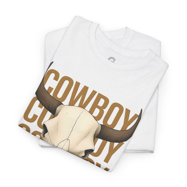 Bold Cowboy Skull Shirt - Edgy Western Tee - Gutsy Garb