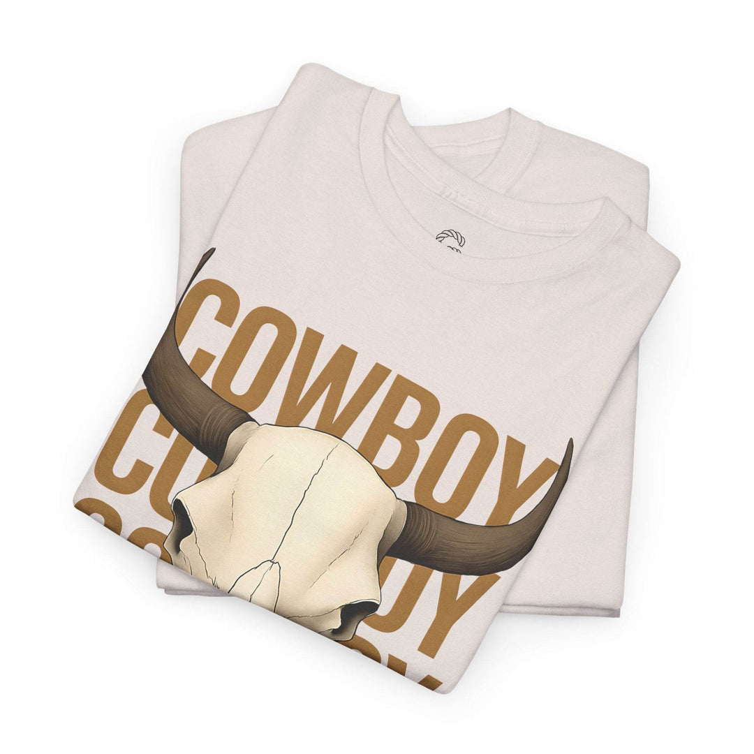 Bold Cowboy Skull Shirt - Edgy Western Tee - Gutsy Garb