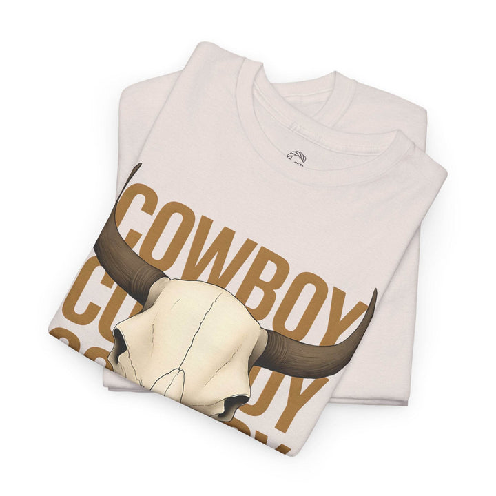 Bold Cowboy Skull Shirt - Edgy Western Tee - Gutsy Garb