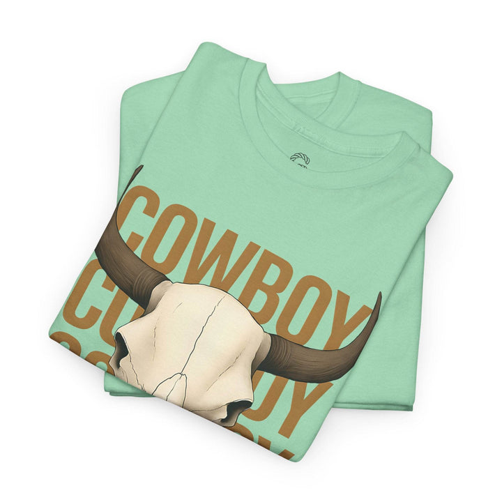 Bold Cowboy Skull Shirt - Edgy Western Tee - Gutsy Garb