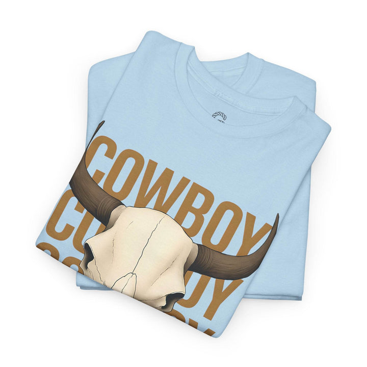 Bold Cowboy Skull Shirt - Edgy Western Tee - Gutsy Garb