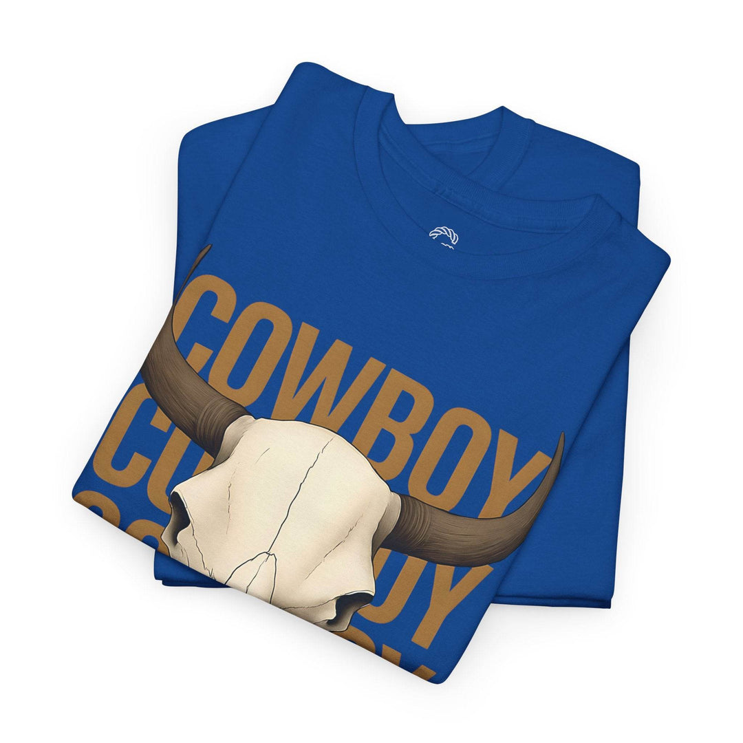 Bold Cowboy Skull Shirt - Edgy Western Tee - Gutsy Garb