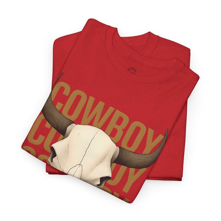Bold Cowboy Skull Shirt - Edgy Western Tee - Gutsy Garb