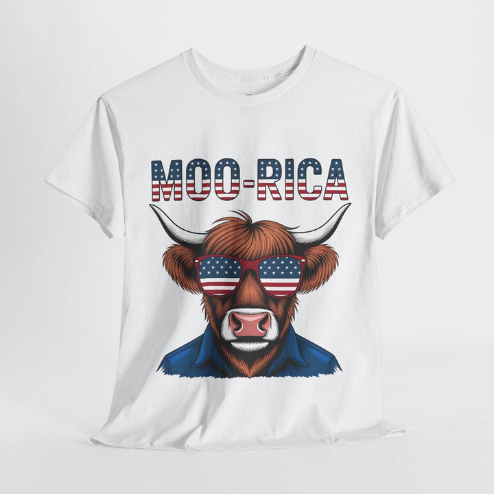 Patriotic Cow Graphic Tee with USA Design - Gutsy Garb