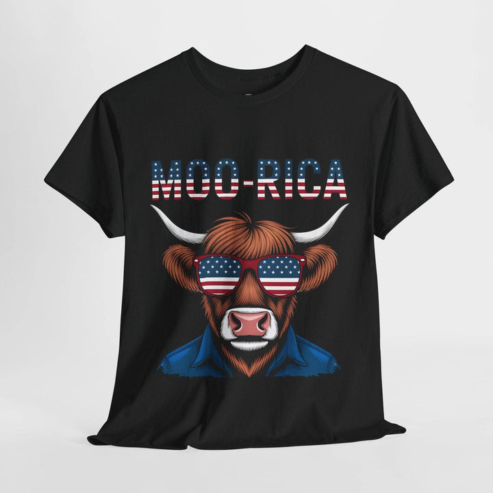 Patriotic Cow Graphic Tee with USA Design - Gutsy Garb