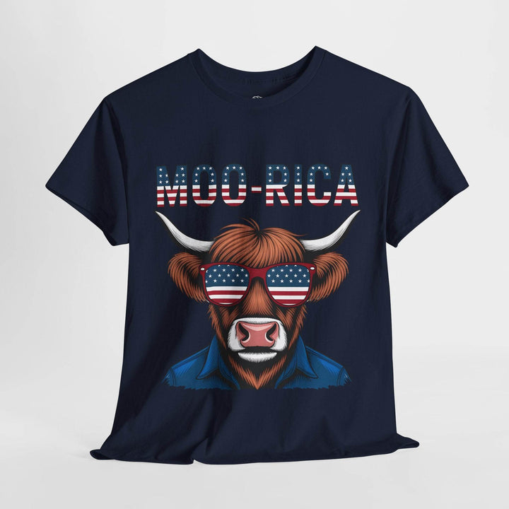 Patriotic Cow Graphic Tee with USA Design - Gutsy Garb