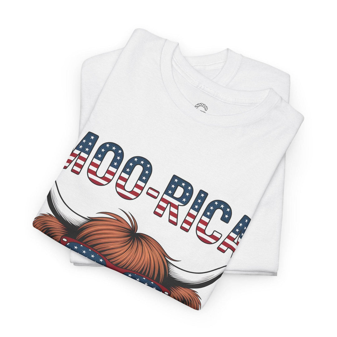 Patriotic Cow Graphic Tee with USA Design - Gutsy Garb
