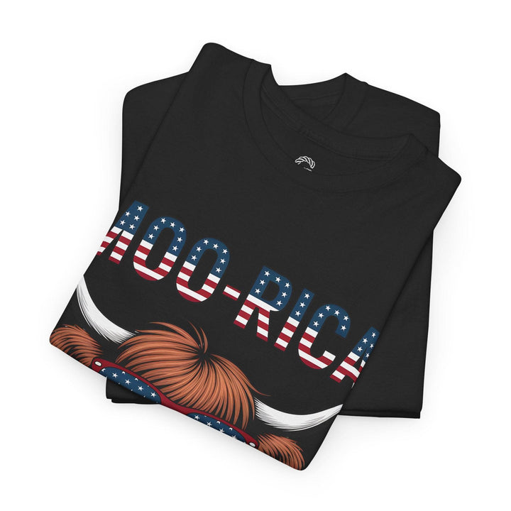 Patriotic Cow Graphic Tee with USA Design - Gutsy Garb