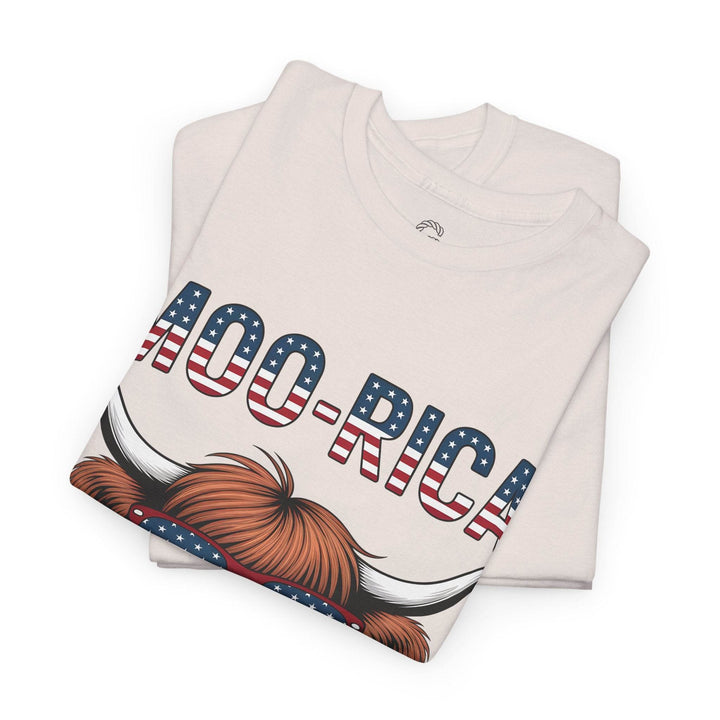 Patriotic Cow Graphic Tee with USA Design - Gutsy Garb