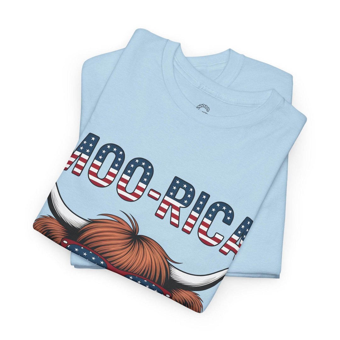 Patriotic Cow Graphic Tee with USA Design - Gutsy Garb