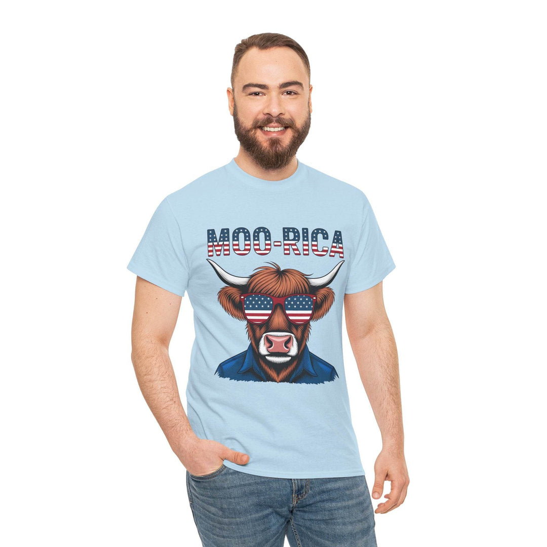 Patriotic Cow Graphic Tee with USA Design - Gutsy Garb