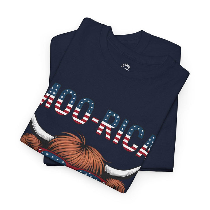 Patriotic Cow Graphic Tee with USA Design - Gutsy Garb