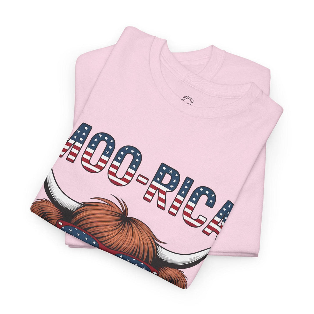 Patriotic Cow Graphic Tee with USA Design - Gutsy Garb