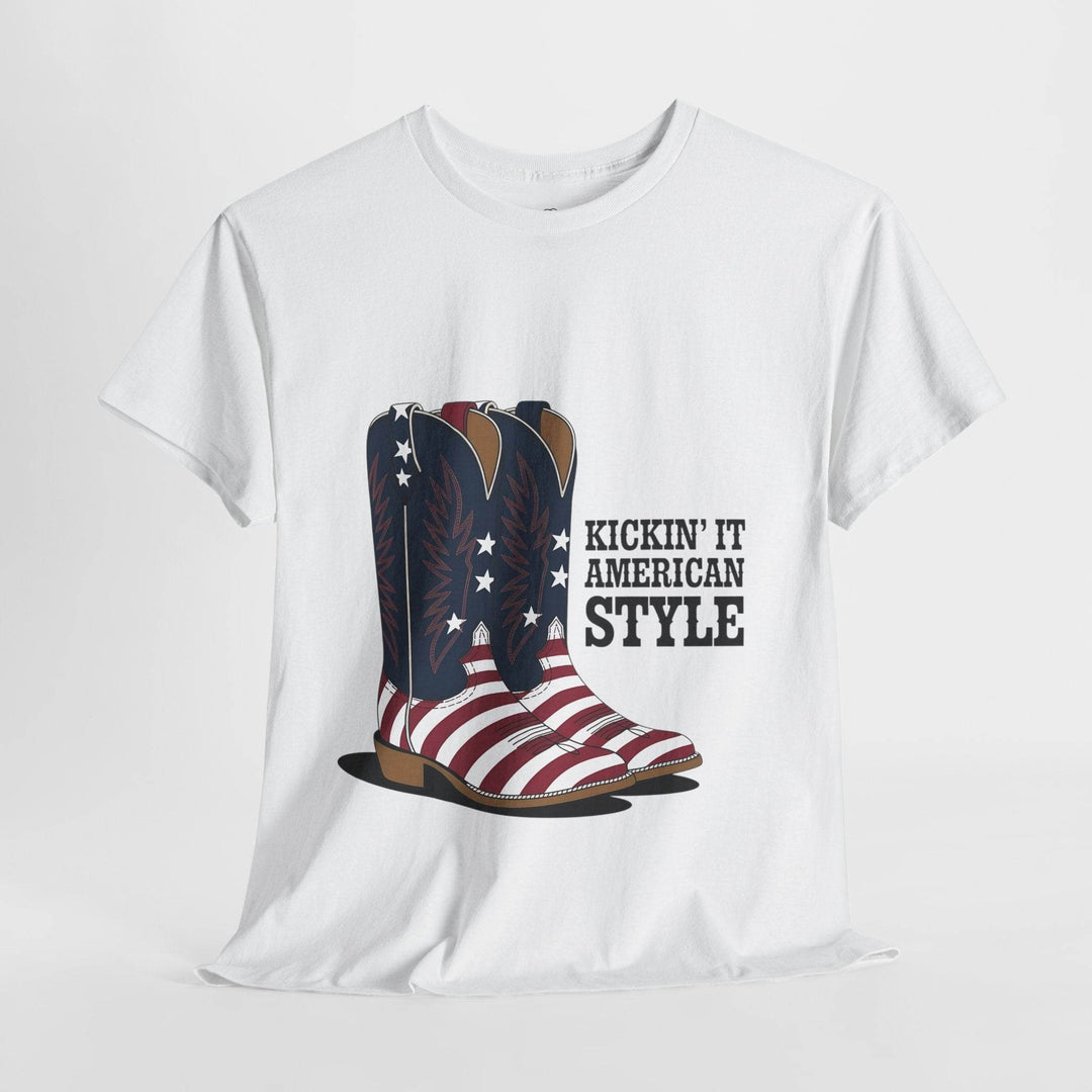 Patriotic Cowboy Shirt - Bold American Style Tee - Gutsy Garb