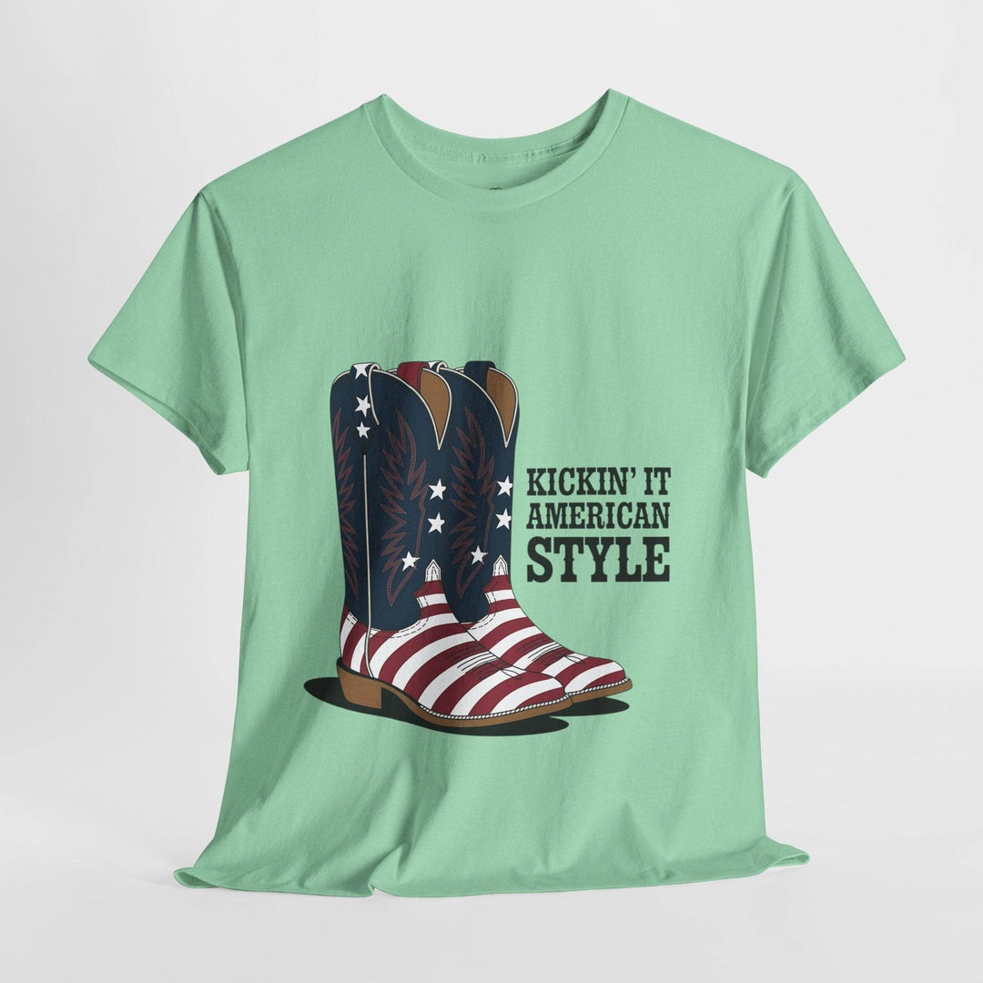 Patriotic Cowboy Shirt - Bold American Style Tee - Gutsy Garb