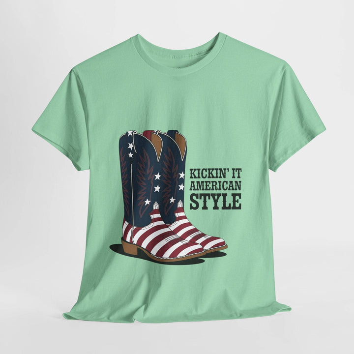 Patriotic Cowboy Shirt - Bold American Style Tee - Gutsy Garb