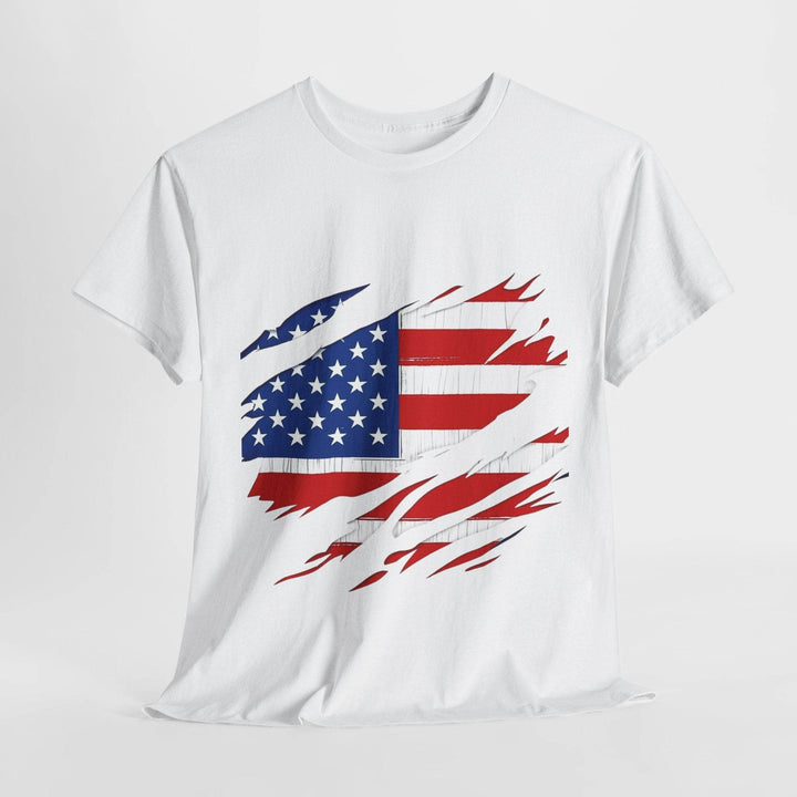American Flag Reveal Graphic Tee - Bold & Edgy - Gutsy Garb