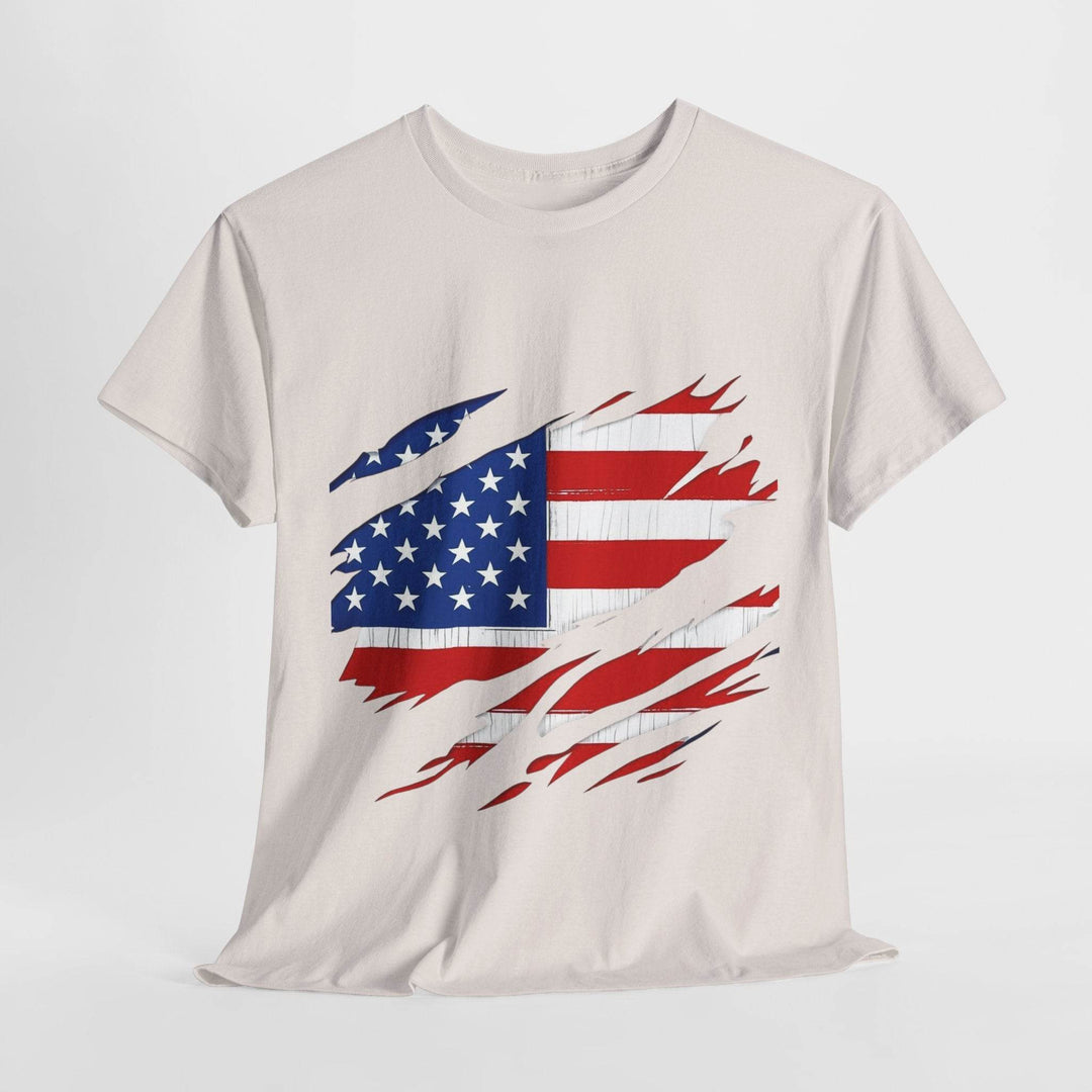 American Flag Reveal Graphic Tee - Bold & Edgy - Gutsy Garb