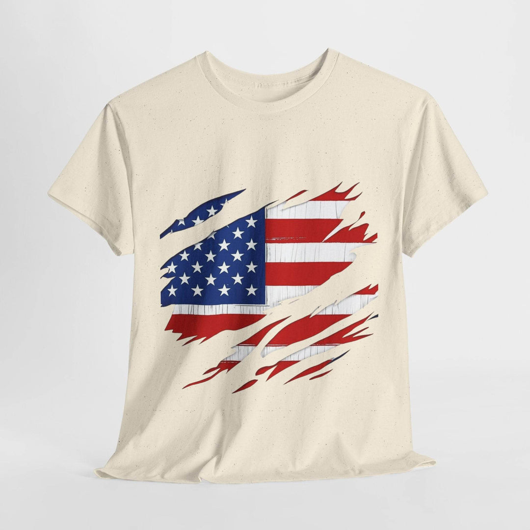 American Flag Reveal Graphic Tee - Bold & Edgy - Gutsy Garb