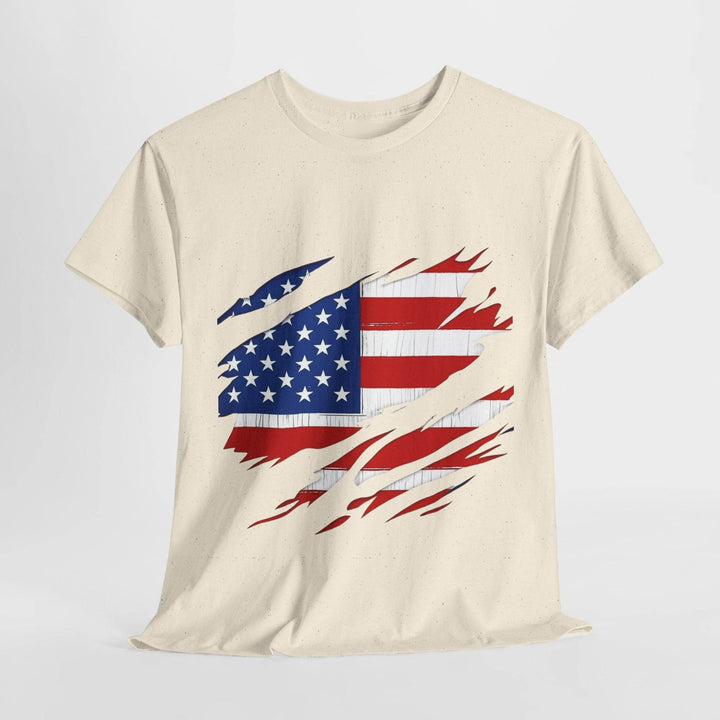 American Flag Reveal Graphic Tee - Bold & Edgy - Gutsy Garb