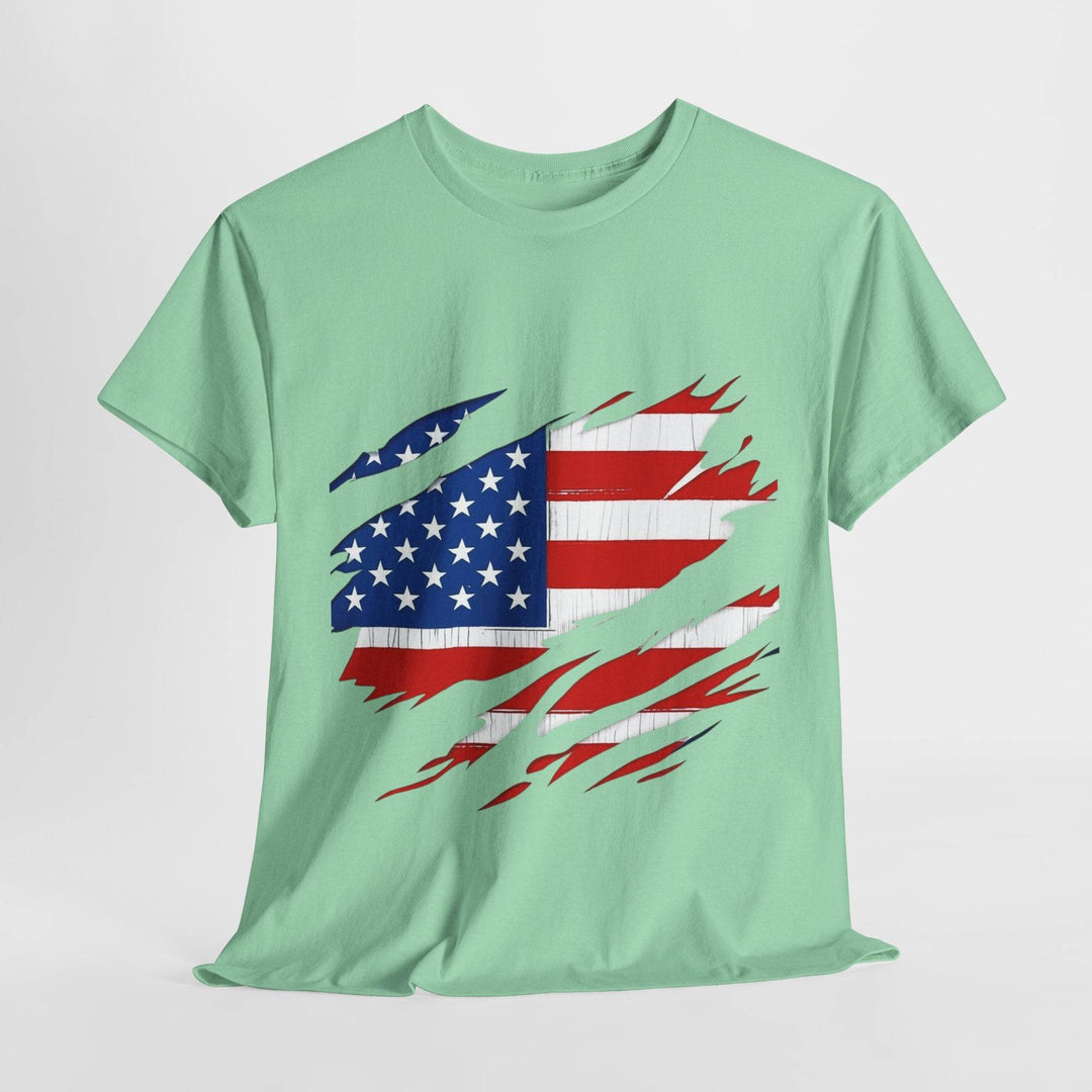 American Flag Reveal Graphic Tee - Bold & Edgy - Gutsy Garb