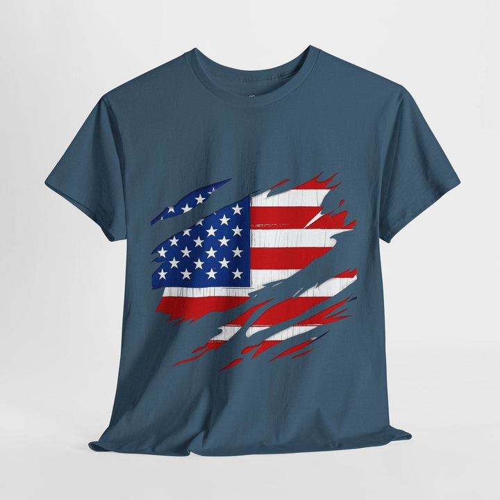 American Flag Reveal Graphic Tee - Bold & Edgy - Gutsy Garb