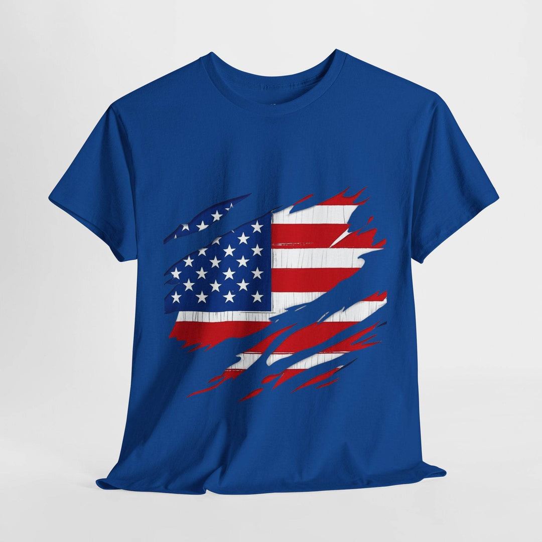 American Flag Reveal Graphic Tee - Bold & Edgy - Gutsy Garb