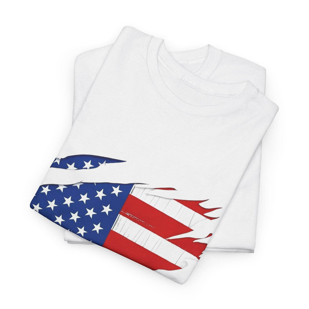American Flag Reveal Graphic Tee - Bold & Edgy - Gutsy Garb