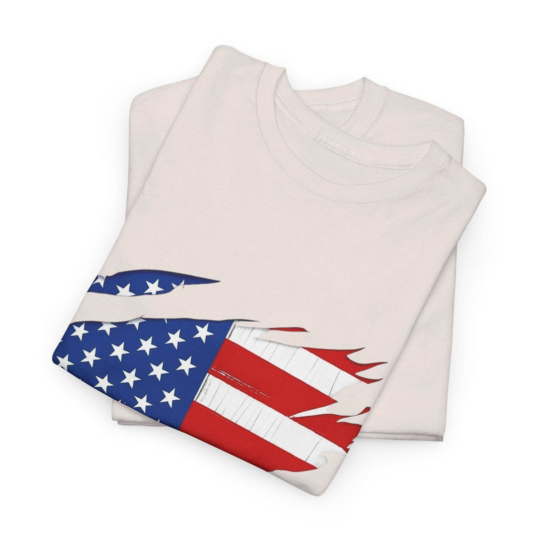 American Flag Reveal Graphic Tee - Bold & Edgy - Gutsy Garb