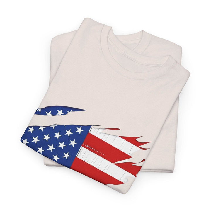 American Flag Reveal Graphic Tee - Bold & Edgy - Gutsy Garb