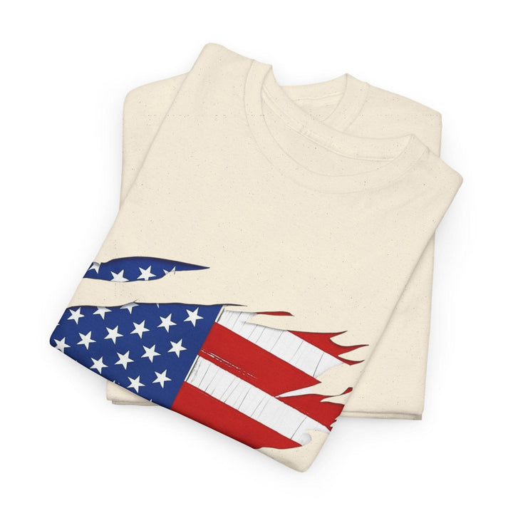American Flag Reveal Graphic Tee - Bold & Edgy - Gutsy Garb