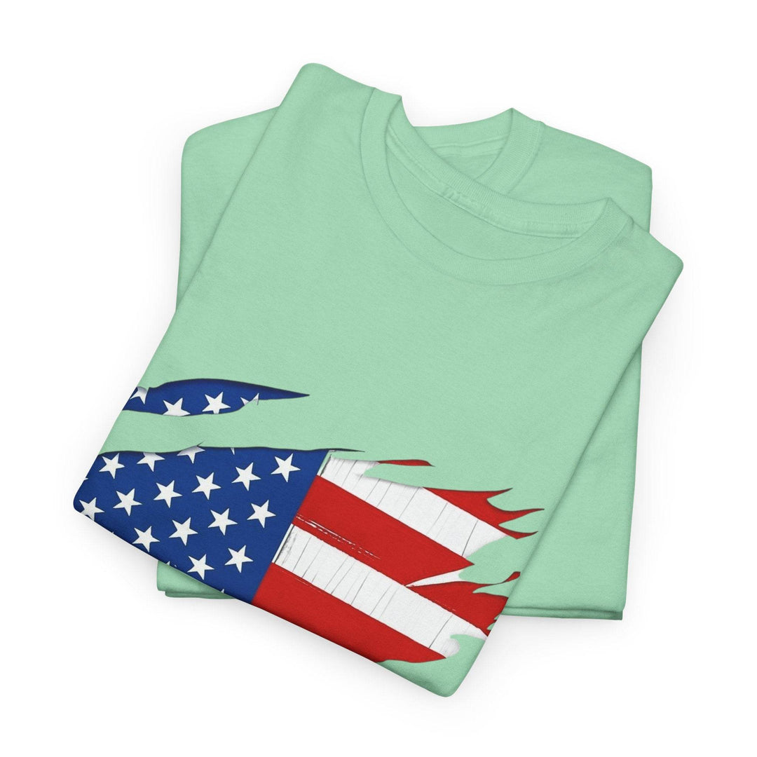 American Flag Reveal Graphic Tee - Bold & Edgy - Gutsy Garb