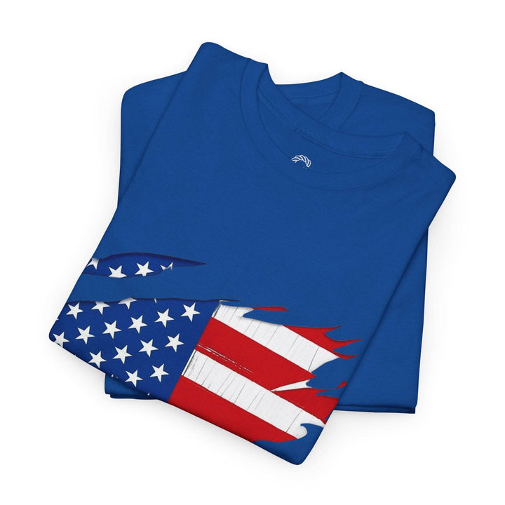 American Flag Reveal Graphic Tee - Bold & Edgy - Gutsy Garb