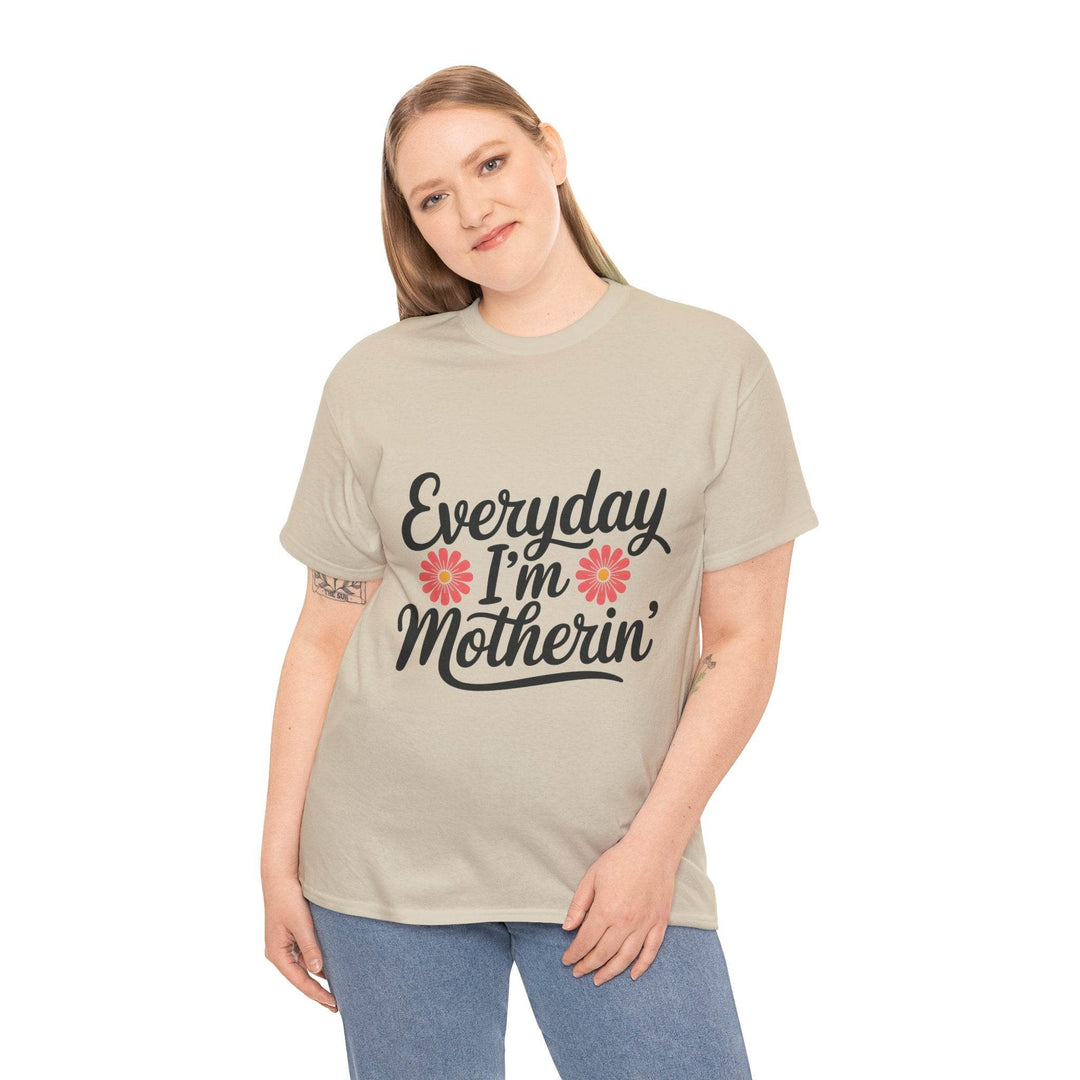 Everyday I'm Motherin Shirt with Floral Design - Gutsy Garb