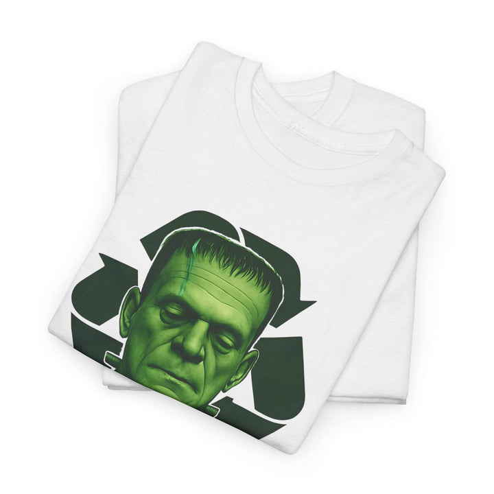 Vintage Horror Recycled Tee with Frankenstein Design - Gutsy Garb