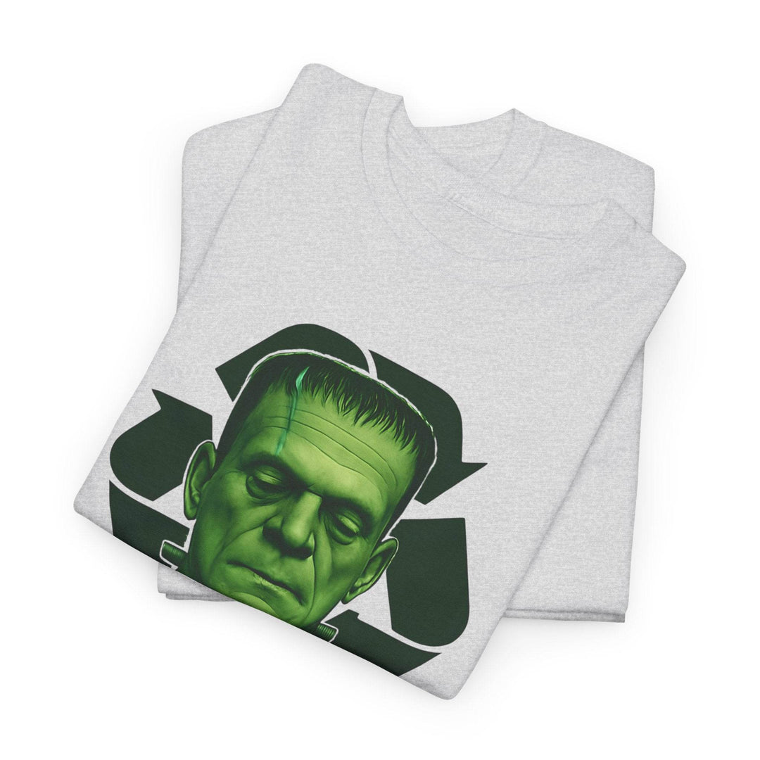 Vintage Horror Recycled Tee with Frankenstein Design - Gutsy Garb