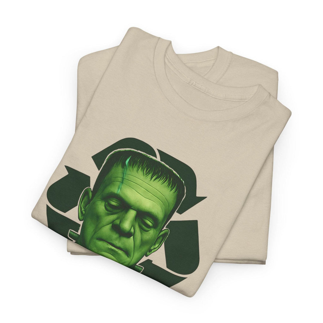 Vintage Horror Recycled Tee with Frankenstein Design - Gutsy Garb