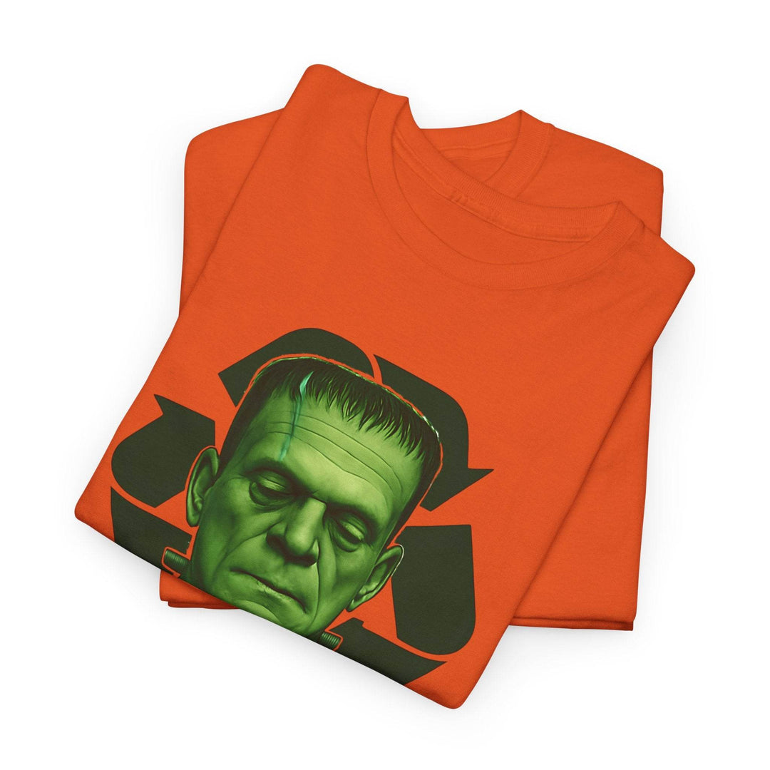 Vintage Horror Recycled Tee with Frankenstein Design - Gutsy Garb