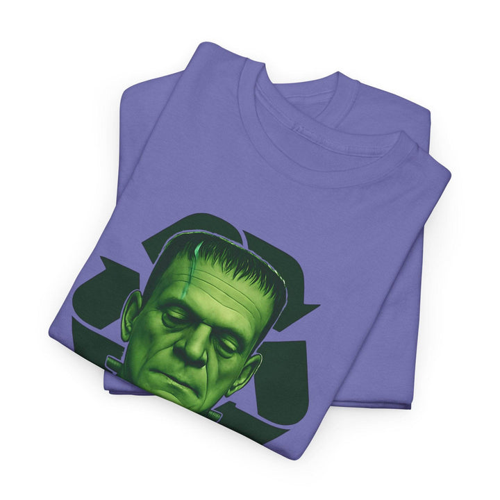 Vintage Horror Recycled Tee with Frankenstein Design - Gutsy Garb