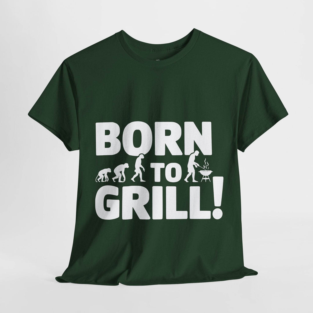 Grill Master T-Shirt Born to Grill Design - Gutsy Garb