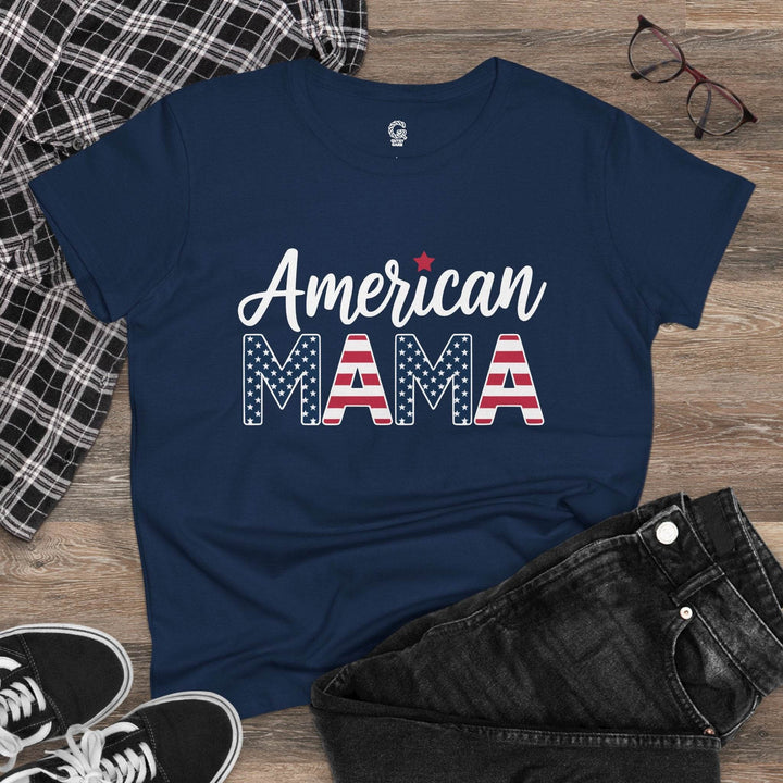American Mama T-Shirt - Bold Patriotic Tee - Gutsy Garb