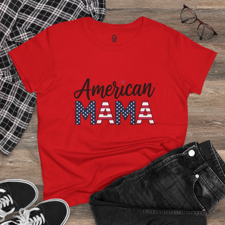 American Mama T-Shirt - Bold Patriotic Tee - Gutsy Garb