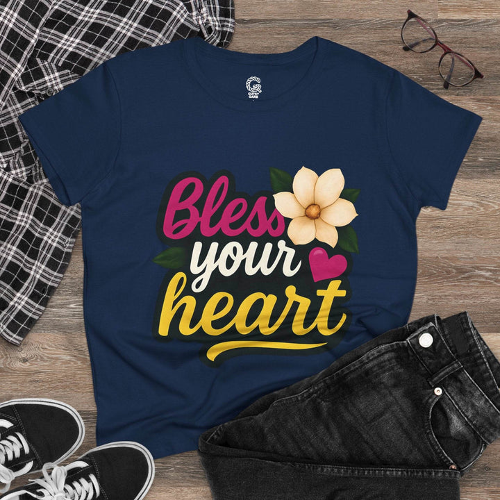 Bless Your Heart Cotton Tee - Soft & Stylish - Gutsy Garb