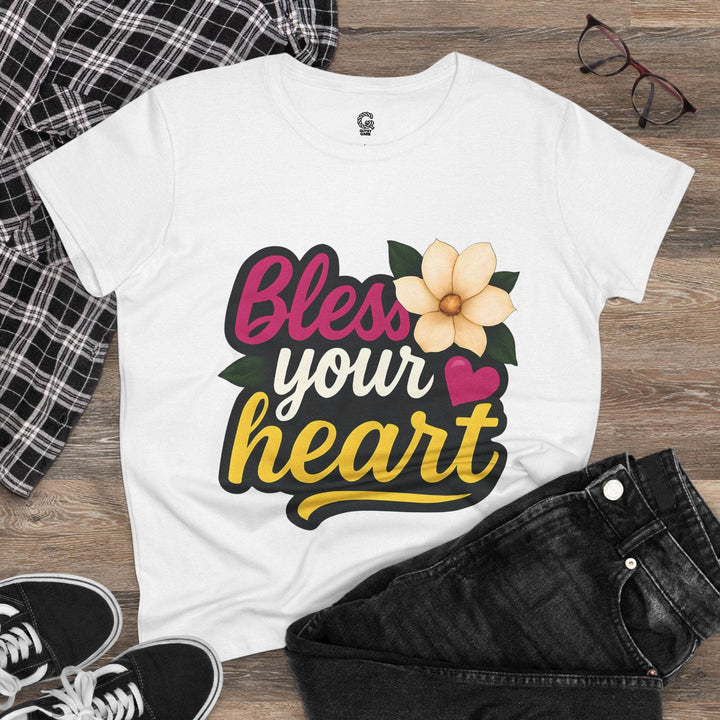 Bless Your Heart Cotton Tee - Soft & Stylish - Gutsy Garb