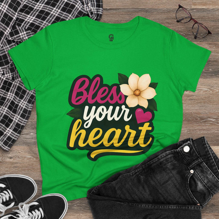 Bless Your Heart Cotton Tee - Soft & Stylish - Gutsy Garb