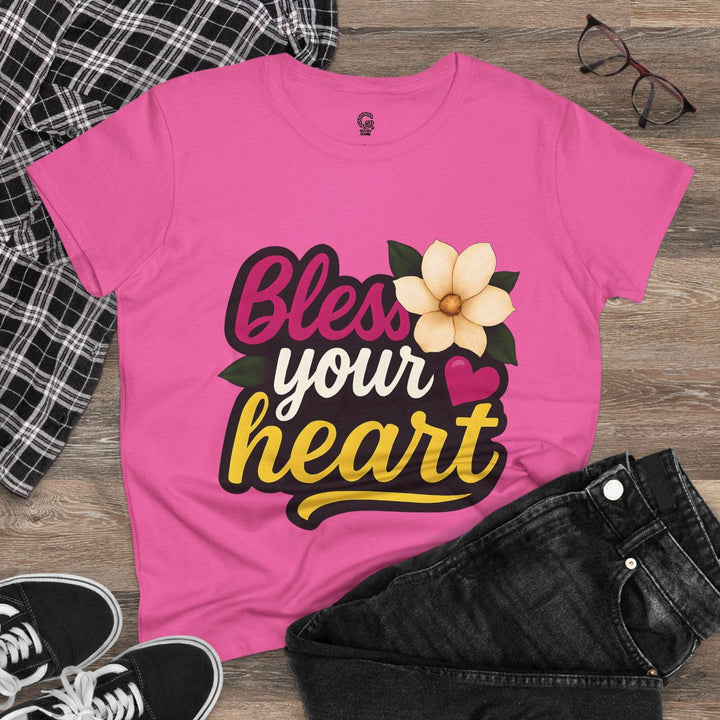 Bless Your Heart Cotton Tee - Soft & Stylish - Gutsy Garb