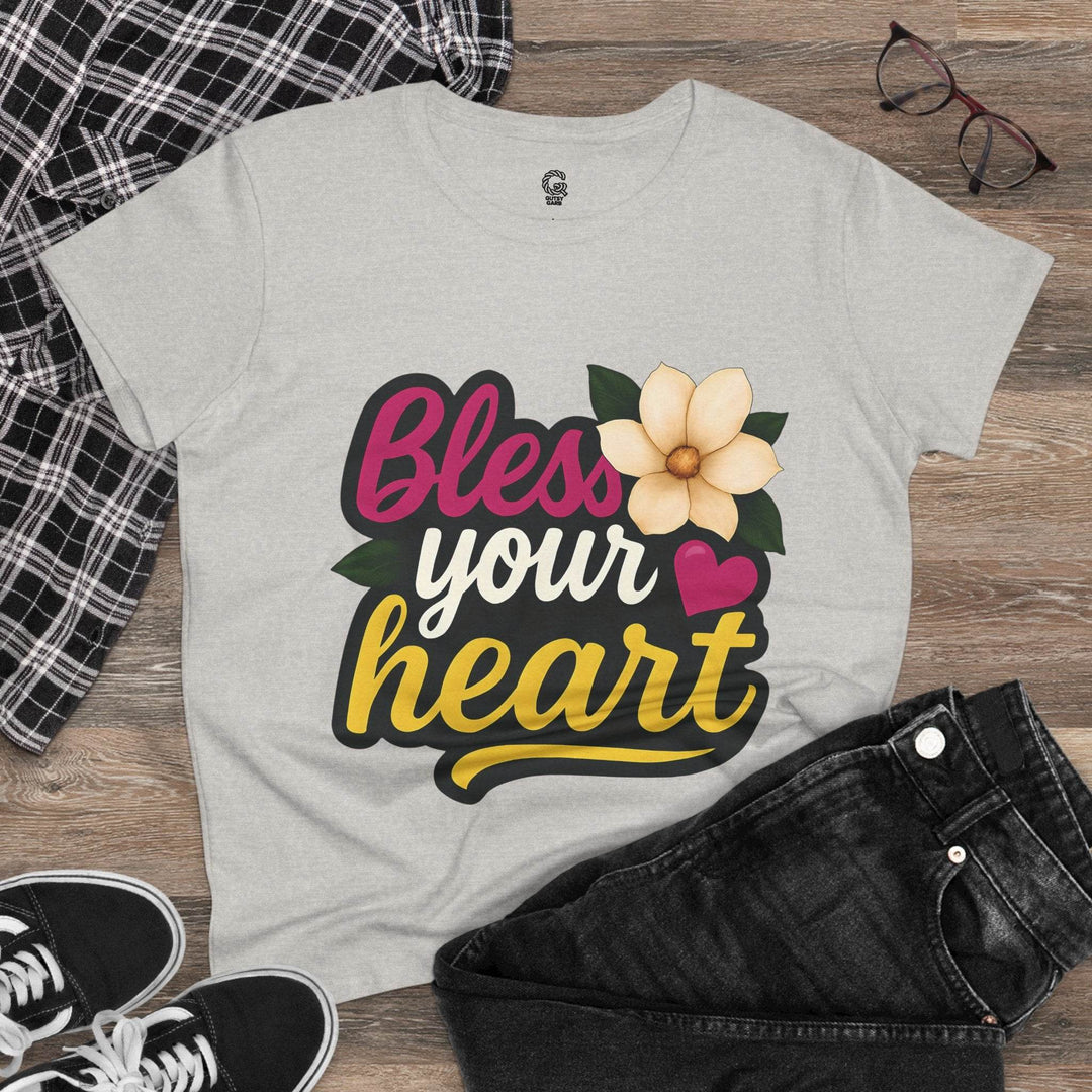 Bless Your Heart Cotton Tee - Soft & Stylish - Gutsy Garb