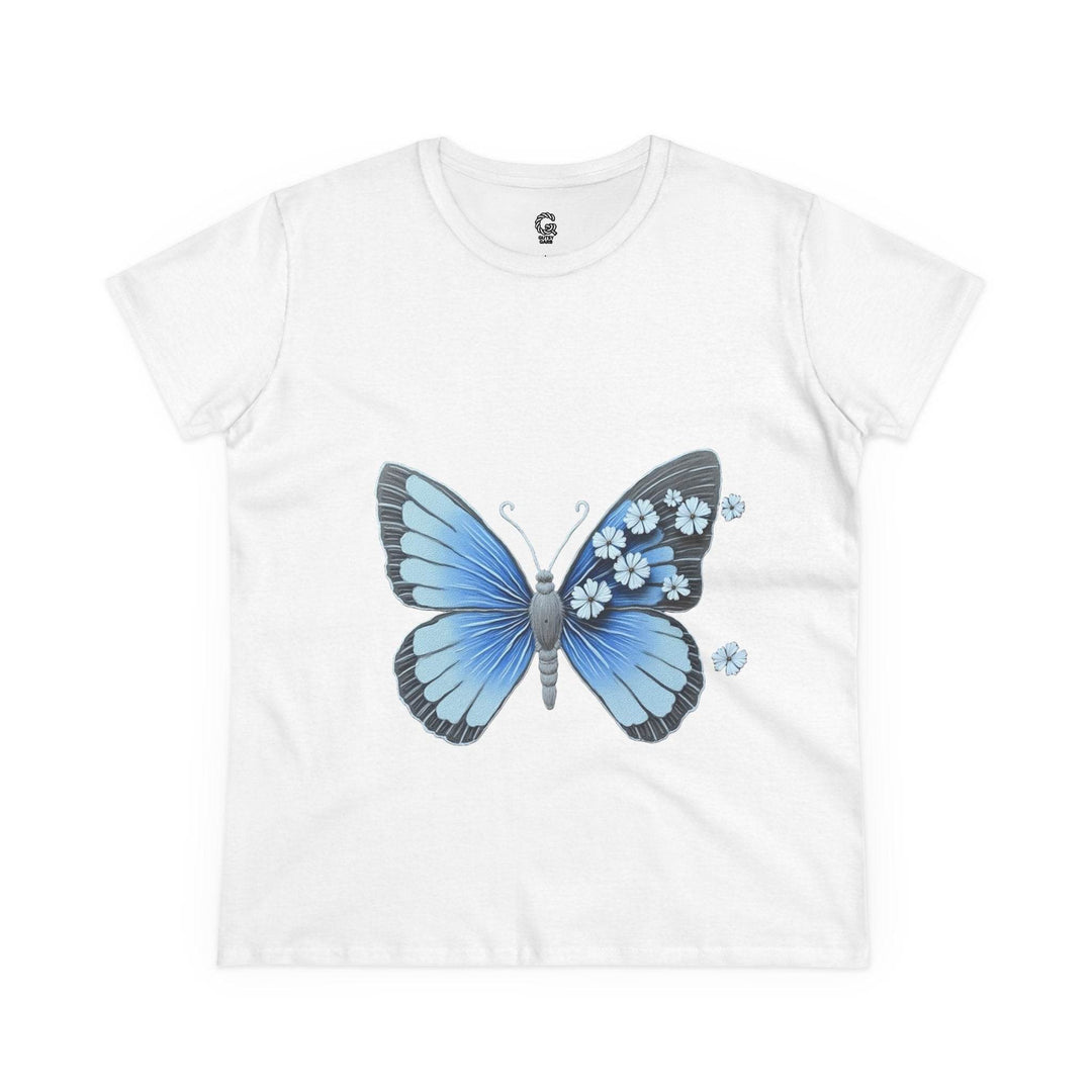Butterfly Graphic Tee - Bold Blue Design - Gutsy Garb