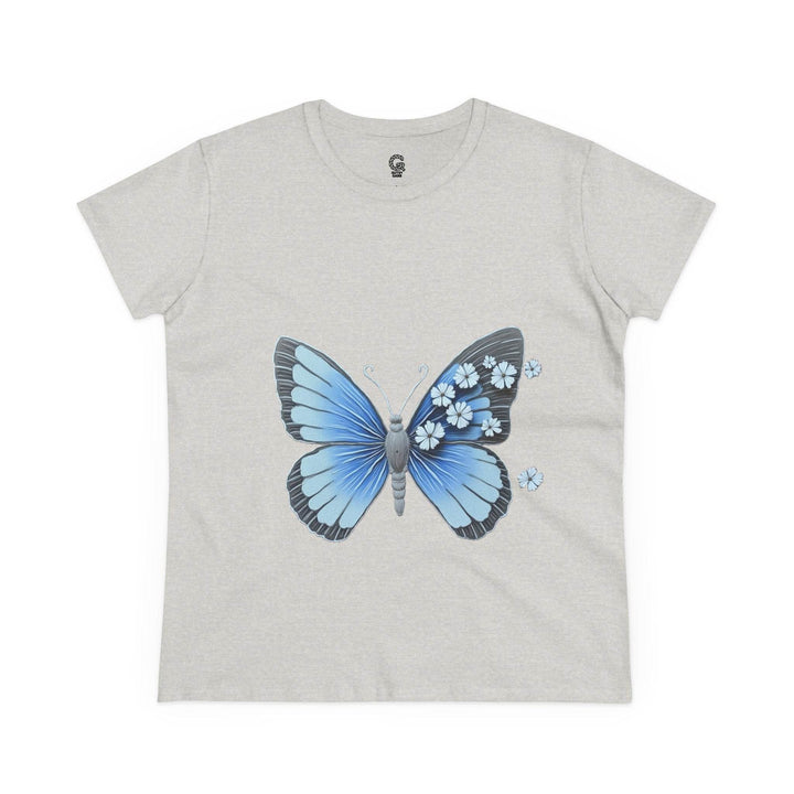 Butterfly Graphic Tee - Bold Blue Design - Gutsy Garb