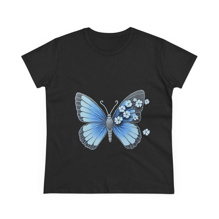 Butterfly Graphic Tee - Bold Blue Design - Gutsy Garb